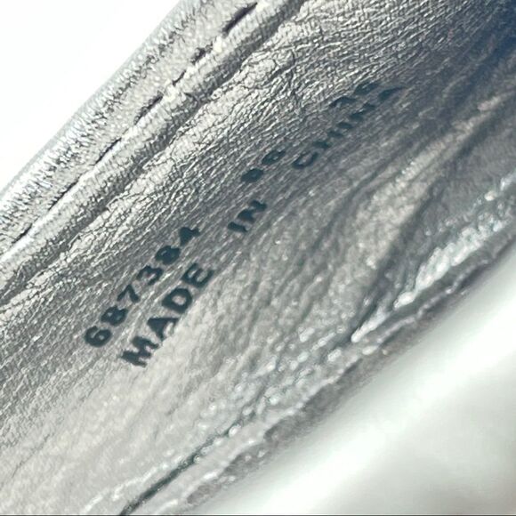 Ecco silver button ballet flats - Picture 5 of 8